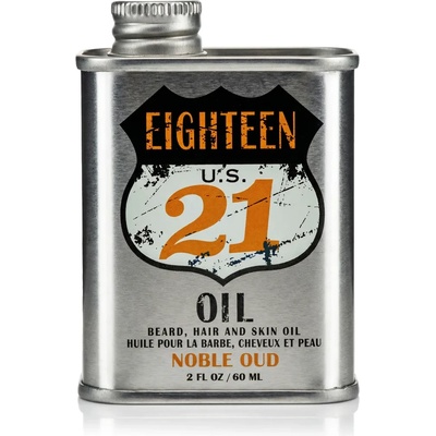18.21 Man Made Beard Hair And Skin Oil - Noble Oud 60 ml