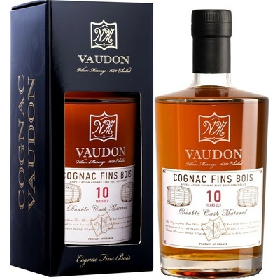 Vaudon Cognac Double Cask Fins Bois 10YO 43% 0,7 l (kartón)