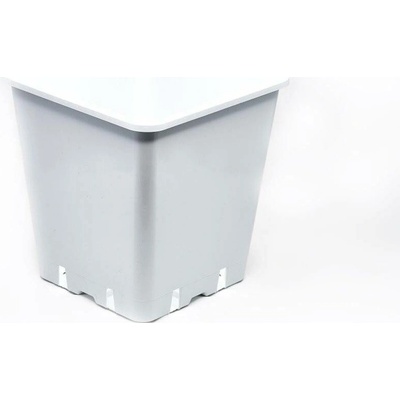 Growmarket Květináč plastový bílý 25x25x26 cm 11 l sada 100 ks