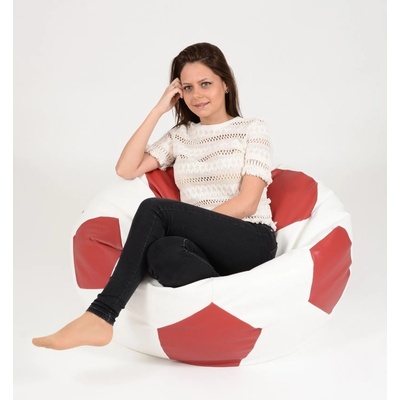 Pufrelax Пуф, топка 400л. Telstar XL - 1st of March, Еко кожа, Пълнеж от Полистиролни перли