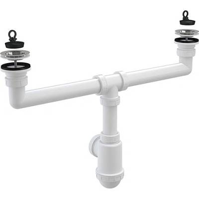 ALCA PLAST СИФОН ДВОЕН ЗА УМИВАЛНИК 1 1/2 ф50х40 А448Р alcaplast (А448Р)