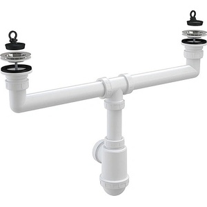 ALCA PLAST СИФОН ДВОЕН ЗА УМИВАЛНИК 1 1/2 ф50х40 А448Р alcaplast (А448Р)