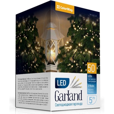 ColorWay LED reťaz 50led 5m 8-funkcíí USB CW-G-50L5U