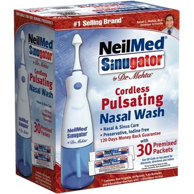 NeilMed Pulzační nosní sprcha Sinugator + 30 izotonických sáčků