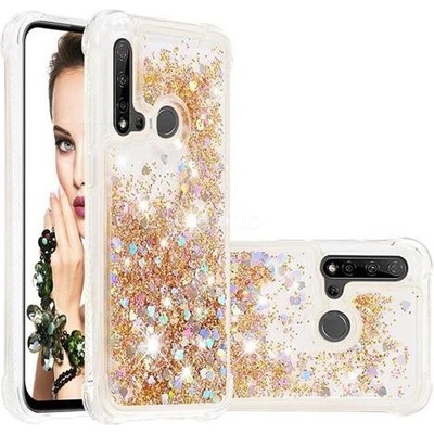 Pouzdro IZMAEL.eu přesýpací třpytky Huawei P20 Lite 2019 zlaté – Sleviste.cz