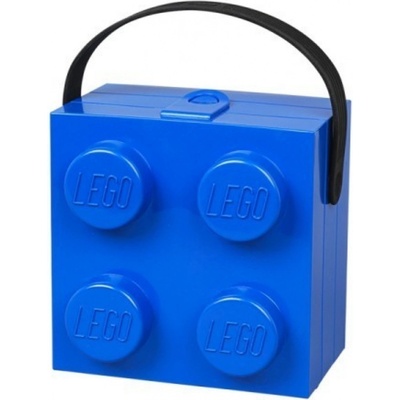LEGO® box na svačinu s uchem modrý