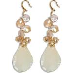 Dannyra Обици с листенца от естествена орхидея, кристали Swarovski и седеф Oh, My Lovely Lady Dannyra Jewels
