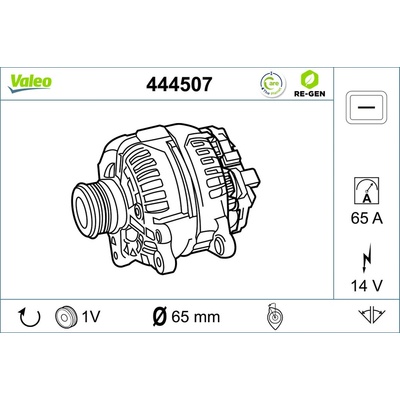 VALEO Alternátor 444507
