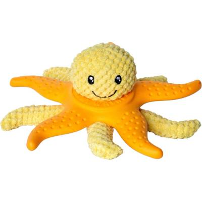 Kiwi Hračka pes OCTOPUS & STARFISH plyš TPR oranž 27 cm