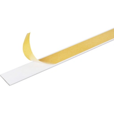 Tyč plochá samolepiaca alu biela 20x2 mm 1 m