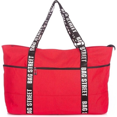 Bag Street Velká volnočasová taška červená 2109