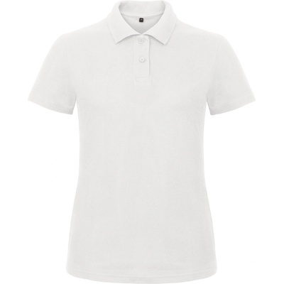Dámska polokošela B&amp;C Basic biela