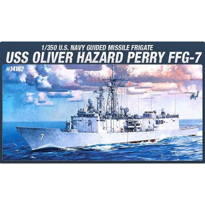 Academy Model Kit loď 14102 USS OLIVIER HAZARD PERRY FFG-7 1:350