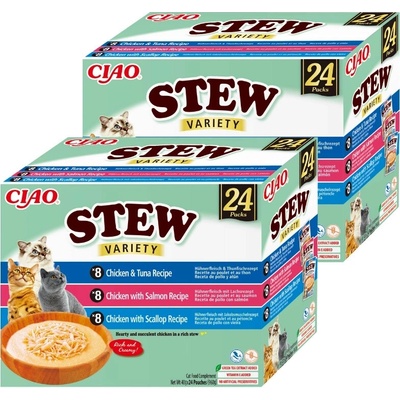 Ciao Stew kura tuniak losos hrebenatka 48 x 40 g