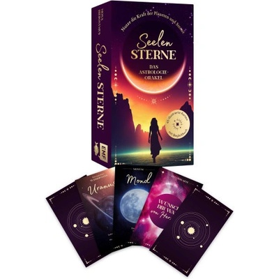 Astro-Kartenset: Seelensterne - Das Astrologie-Orakel (Mona Hieronymus)(Brožovaná)