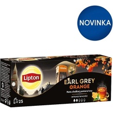 Lipton Earl Grey Orange čierny aromatizovaný čaj 25 vrecúšok 35 g