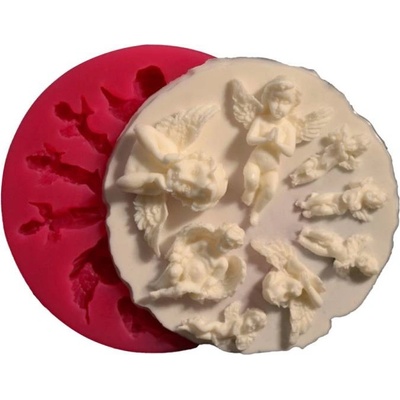 Cesil Silikonová forma Andělé malí 4,2cm