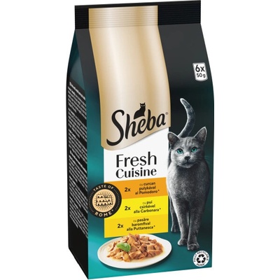 Sheba Taste of Rome s kuřecím krůtím a drůbežím 6 x 50 g