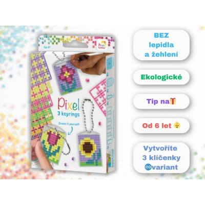 PixelHOBBY Medailon set květy