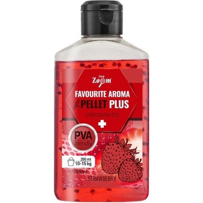 Carp Zoom Booster Favourite Aroma Liquid Pellet Plus Jahoda 200 ml