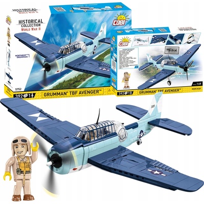 COBI 5752 World War II Americký torpédový bombardér Grumman TBF AVENGER