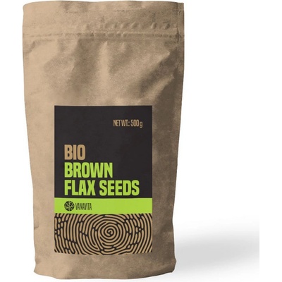 GymBeam BIO lněná semena hnědá 500 g