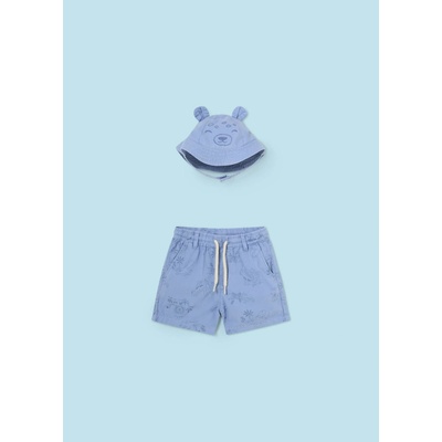 Mayoral Vzorovaný set kraťasy a klobúk