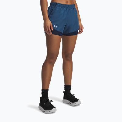 Дамски шорти за бягане Under Armour Fly By 2IN1 wham blue/hyper green/white