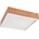 LAMKUR Плафон OAK SQUARE 4xE27/15W/230V 39x39 см дъб/бял (LA49038)