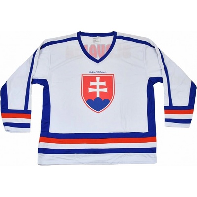 SPORTTEAM Hokejový dres SR 6 biely