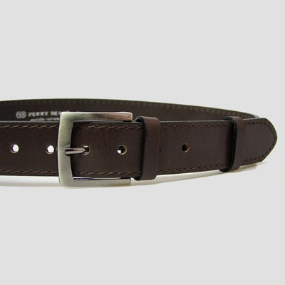 Penny Belts pánský kožený pásek 25-1-40 hnědý