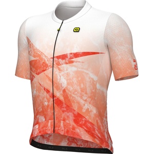 Alé Мъжка фланелка с къс ръкав за колоездене Alé PR-E Quartz Jersey Cycling jersey - Orange - размер XXL (056-3424-0217)