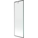 Mexen Next параван за вана, 1-крилен 60 x 150 cm, черна рамка, матиран никел - 895-060-000-00-70-97 (895-060-000-00-70-97)