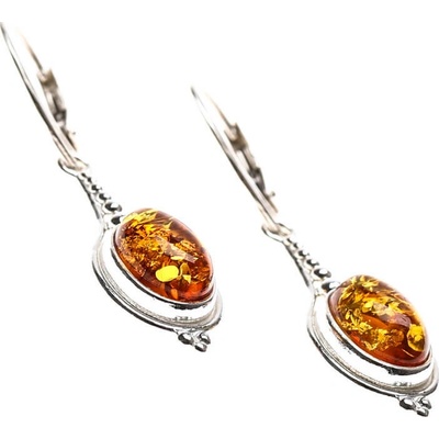 REBLAN Jantárové náušnice RENU246