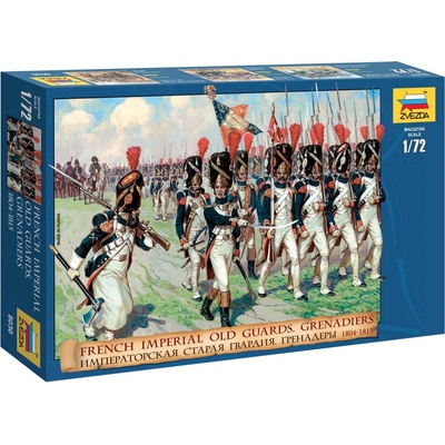 ZVEZDA Wargames AoB figurky 8030 French Emperors Old Guards 1805-1815 1:72