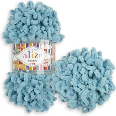 Alize Puffy Fine 414 blankytně modrá