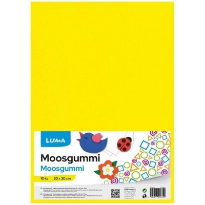 MOOSGUMMI A4 žlutá LUMA, 10ks