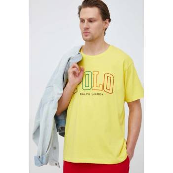 Ralph Lauren Bavlněné tričko Polo s aplikací žlutá