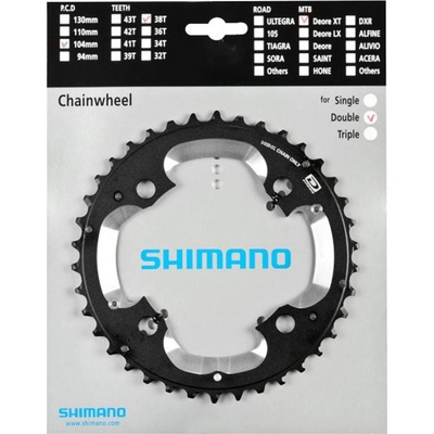 SHIMANO převodník - DEORE XT M785 38 - černá – Zboží Dáma