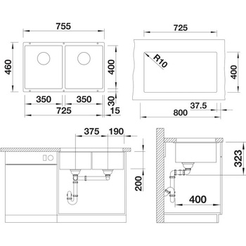 Image 1 of BLANCO SUBLINE 350/350-U (523583)
