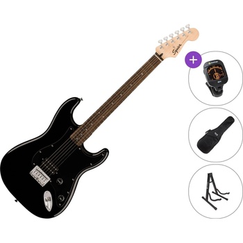 Squier Sonic Stratocaster HT H LRL SET Black Електрическа китара