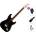 Squier Sonic Stratocaster HT H LRL Basic SET Black Електрическа китара