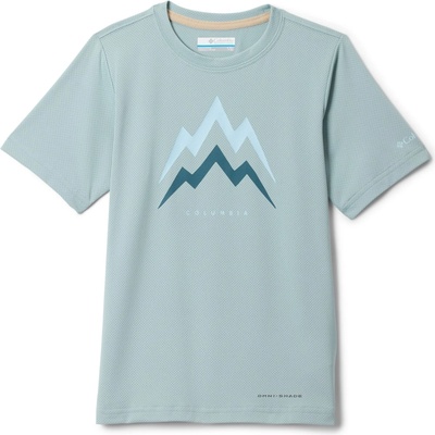 Columbia Детска спортна тениска Columbia Kid's Tech Trail Utility S/S Graphic Crew Sport shirt - Crushed Blue / Energetic - размер XXS (704-5865-0311)