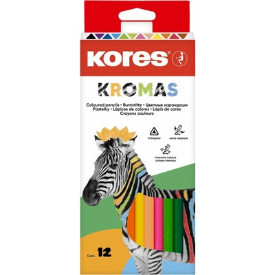 Kores Kromas pastelky 12 farieb 93391