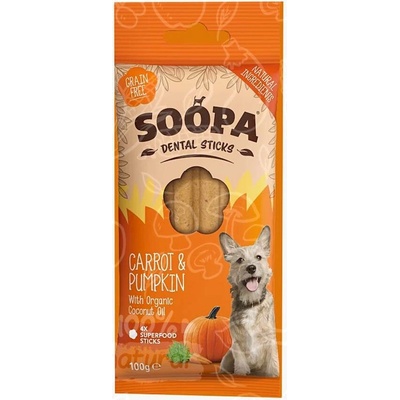 Soopa Pets Dentální tyčinky Soopa s mrkví a dýní 100 g