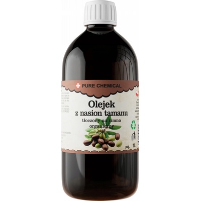 OLEJ TAMANU NERAFINOVANÝ LISOVANÝ ZA STUDENA 1000 ml 1 l