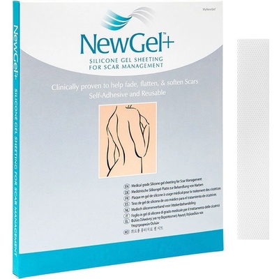 NewGel+ NG-301S New Gel+ Silikónová náplasť v tvare prúžka priehľadná 4 ks