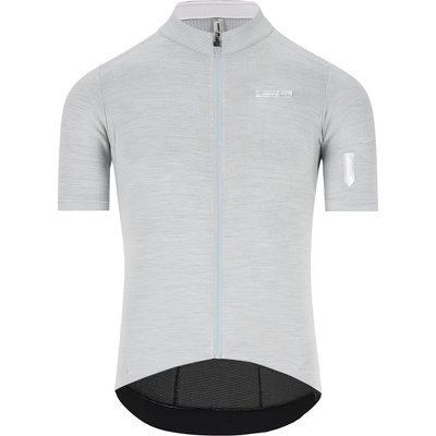 Q36.5 Мъжка фланелка с къс ръкав за колоездене Q36.5 Adventure Tech Merino Jersey Cycling jersey - Ice Grey - размер XL (056-3872-0315)