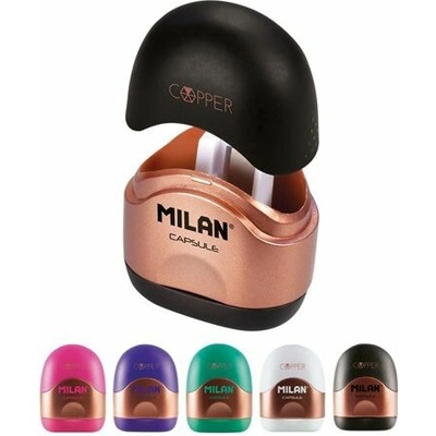 Strúhadlo MILAN CAPSULE Copper so zásobníkom