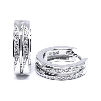 Jan Kos jewellery stříbrné náušnice MHT-3073/SW00